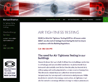 Tablet Screenshot of airtightnesstesting.ie